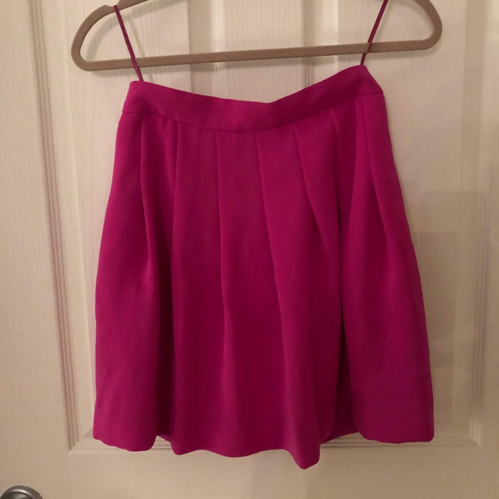 Magenta high waisted J. Crew skirt